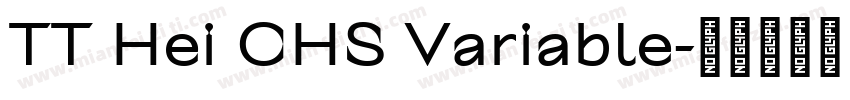 TT Hei CHS Variable字体转换